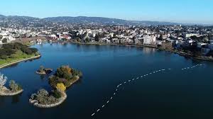 Large beautiful apartment homes designed for vibrant, gracious living with art deco touches. Drone Footage Of Oakland S Lake Merritt Youtube