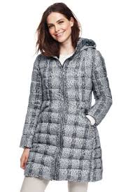 16 of 17 lands' end men's ultralight down jacket. Women S Patterned Lightweight Down Long Coat Lands End