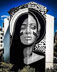 Black And White Graffiti Wall Art Artist Huariu Black Or White Locatio Street Art Graffiti Street Art Murals Street Art
