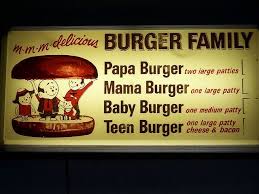 A W Burger Family A W Root Beer A W Burger Vintage Menu