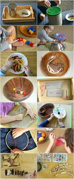 Paint ordinary clothespins with primary and secondary colors. Threading Activities For 12 Months To 4 Years How We Montessori