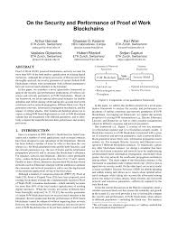 You may have heard blockchains are secure ledgers, but are they really? Pdf On The Security And Performance Of Proof Of Work Blockchains