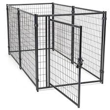 Lucky Dog 4 Ft W X 8 Ft L Modular Welded Wire Kennel Kit Cl 61850 Lucky Dog Kennel Dog Playpen Dog Area