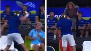 You are right about the mother thing.mothers often make huge sacrifices to keep hone going.these days they contribute mre than fathers however there is this confidence and security that the. Stefanos Tsitsipas Accidently Hits Father In Anger Gets Scolding From Mother On Court Watch Hindustan Times