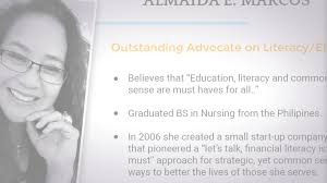 Congratulations Almaida Marcos! See you at the Gala and Seminar