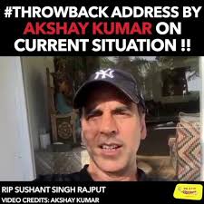 Never Give Up," says Akshay Kumar. #letstalkaboutdepression  #sushantsinghrajput