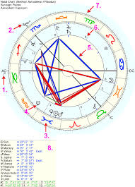Explanation Of A Horoscope Birth Chart Drawing What Is In