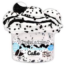 Amazon.com: Cookies & Cream Ice-Cream Cake - Ice-Cream Textured Slime -  Handmade in USA - Dope Slimes - WhiteBlack : Toys & Games