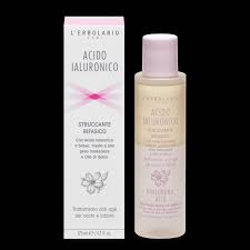 Low, medium and high molecular weight hyaluronic acid, distilled cornflower water, extract of sugarcane leaves, extract of honey, rice lipoprotein, larch. Hyaluronic Acid Makeup Remover The Herbarium L Erbolario Usa