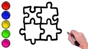 Inside the hole draw around the shape of the missing piece with a very thin pencil. How To Draw Puzzle Pieces How To Draw A Bucket And Spade How To Draw A Rugby Youtube