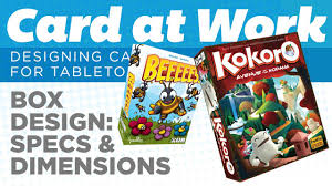 It enables you to distinguish one deck of cards from another. Card At Work Game Box Design Part 1 Specs Dimensions Youtube