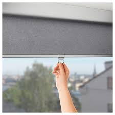 Tretur Store A Enrouleur Opaque Gris Clair 30x76 76 2x195 Cm Volet Roulant Store Enrouleur Ikea