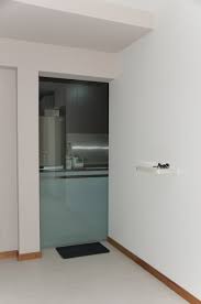 hdb kitchen door can opt for sliding glass door instead of swing kitchen design kitchen renovation home furnishings