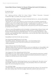curriculum vitae maker  create a job