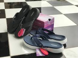 Mesh fabric upper with cushioned, supportive sole design. Sandals Skechers Goga Max Women S Fashion Shoes On Carousell