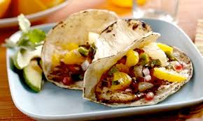 Garlic butter/ louisiana cajun €/ 1⁄2 garlic butter 1⁄2 cajun /cilantro chimichurri/ north shore glaze € / no seasoning Recipe Fish Tacos With Citrus Salsa Using Tilapia Recipelink Com