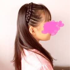 スタンダードな編み込みカチューシャ 女の子のママ必見子供のヘア