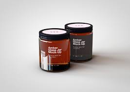 Download Amber Glass Jar Apothecary Jar Mock Up On Behance