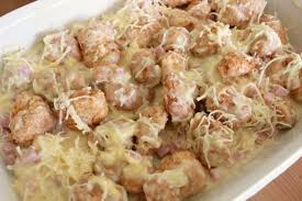 Cordon Bleu Chicken Nugget Casserole Recipe Food Crafts And Family Frozen Chicken Nugget Recipe Chicken Nugget Recipes Dinners Chicken Nugget Recipes