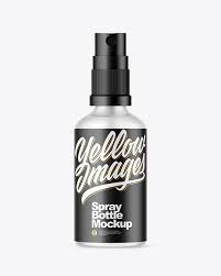 Download Frosted Glass Spray Bottle Mockup In Bottle Mockups On Yellow Images Object Mockups