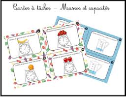 Mam Zelle Kathalynn Cartes A Taches Sur Les Masses Et Les Capacites Activites De Mesure Tache La Masse