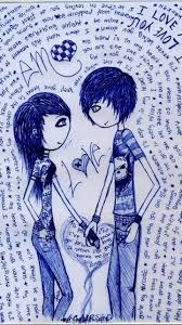 Pin By Sidney Prescott On Love Emo Love Emo Art Drawings Of Friends