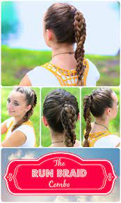 The Run Braid Combo Hairstyles For Sports Braid Combo Hairstyles Sports Gaya Rambut Gaya Rambut Gadis Rambut Kepang