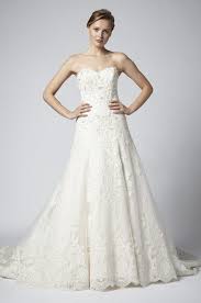 Strapless Lace Beaded A Line Wedding Dress Kleinfeld Bridal Strapless Lace Wedding Dress Wedding Dresses Lace Beaded Wedding Gowns