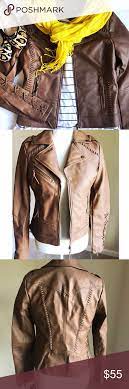Brown Faux Leather Jacket By Coffee Shop Brown Faux Leather Jacket Beautiful Jacket Leather Jacket