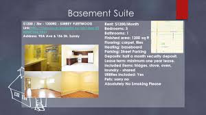 Creating craigslist rental ads is a great way to generate leads and boost an investor's existing marketing campaigs. Basement Suitecondohouse Basement Suite 1200 3br Ft2 Surrey Fleetwood Link Htmlhttp Vancouver Craigslist Ca Rds Apa Ppt Download