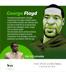 The world has witnessed a footage reminiscent of the days of slavery where  a police officer brutally and callously used his knee to snuff life out of  George Floyd with his two