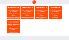Check spelling or type a new query. Ordering New Gift Cards