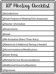 Iep Meeting Checklist By Balancing Behavior Teachers Pay Teachers Iep Meeting Checklist Iep Meetings Iep