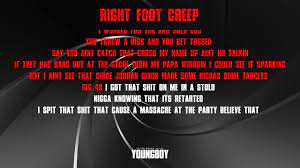Youngboy Never Broke Again Right Foot Creep Lyrics Genius Lyrics