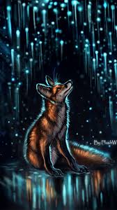 Discover the magic of the internet at imgur, a community powered entertainment destination. Wallpaper Fox Glow Glare Art Night Fox Wallpaper Hd Night 938x1668 Wallpaper Teahub Io