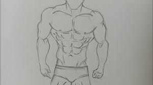 How To Draw Muscular Man Youtube Here you will learn how to draw the human body from a 3/4 view. how to draw muscular man