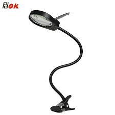 We also have a set of lamps designed for people on the move. Desk Lamp Black With Magnifying Glass Daylight Bulb Table Clamp For Work Reading