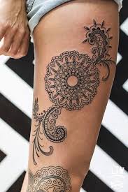 Flower tattoos are both meaningful and gorgeous to look at. Thigh Tattoo Geometric Flowers Tattoo Models Designs Quotes And Ideas