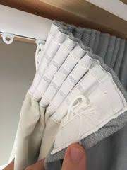 Pencil Pleat Heading On Track No Sew Curtains Pencil Pleat Pleated Curtains