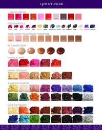 Younique Shade Chart