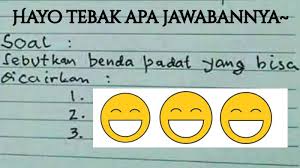 We did not find results for: Disuruh Sebutkan Benda Padat Yang Bisa Dicairkan Jawaban Siswa Sd Ini Bikin Ngakak Tribun Wow