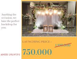 Special Launching Price Backdrop Dari Maodicreative Nih Buat Temen Temen Yg Mao Acaranya Berkesan Percayakan Kepada Tim Kami Untuk Mewujudkan Impian Kamu
