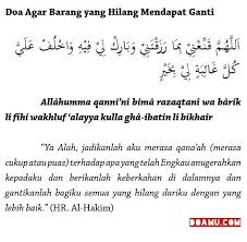Doa Agar Barang Yang Hilang Mendapat Ganti Kutipan Motivasi Sembahyang Doa