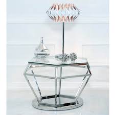 1970s polished steel and glass coffee table for sale at 1stdibs Hexagon Stainless Steel Coffee Table Glass Coffee Tables