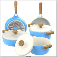 Vremi Piece Ceramic Nonstick Cookware In 2020 Ceramic Cookware Set Ceramic Nonstick Cookware Kitchen Cookware Sets