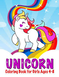 Unicorns coloring page to print and color for free. Unicorn Coloring Books For Girls 4 8 A Beautiful Collection Of Unique Unicorns Illustrations Perfect Gift For Girls A Children S Drawing Colouring Book And Activities For Kids Ages 4 8 And Above Ayoujil Unicorn