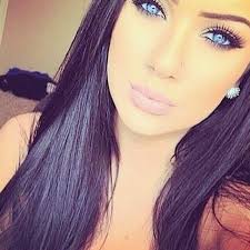 Cool Blue Toned Black Hair With Blue Eyes Beauty Beautiful Makeup Hair Beauty