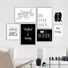 In fact, alien wall decor has skyrocketed in popularity during the past several years and will rise dramatically as we move into 2020. Minimalistic Quote Wall Prints Set Of 7 Artsy Wall Art Wall Decor Home Decor Poster Inspire Motivating In 2020 Gallery Wall Items Modern Wall Decor Wall Prints
