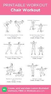 chair workout illustrated exercise plan created at workoutlabs com click for a printable pdf and to build your own c chair exercises workout free workouts