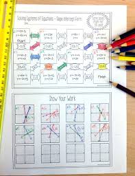 The graphing systems of equations worksheets on this page fit this criteria and they are good practice. This Systems Maze Was Perfect For My Algebra Students This Worksheet Was An Engaging Activity That Allowed My Systems Of Equations Equations Teaching Algebra